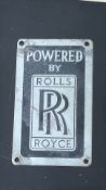 Original Rolls Royce car badge