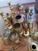 Mixed brass and copper decorative ware
