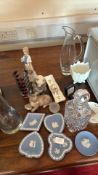 Assorted Decorative Ceramics and Glassware, 13 Pieces