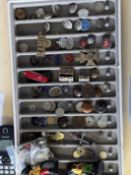 Collection of badges, buttons & other collectables