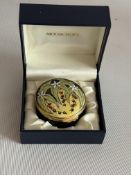 Boxed Moorcroft lidded pot
