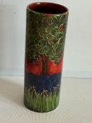 Anita Harris bluebell wood vase signed in gold