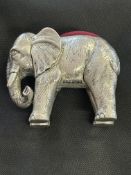 Large 800 silver elephant pin cushion