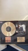 Roy Orbison â€œGolden Daysâ€ gold disc display, limited edition 6/50