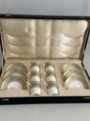 Boxed Doulton coffee cups & saucers