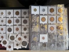 Large album of British & world coins