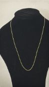18ct Gold necklace Weight 1.8g