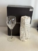 2 Waterford crystal Christmas night goblets boxed