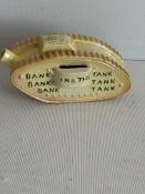 Rare WWI tank money box - break to get money out