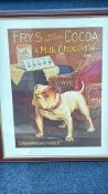 Frys Cocoa & Milk Chocolate â€˜Unapproachableâ€™ Bulldog Advertising Print