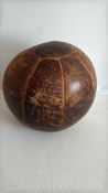 Vintage Leather Medicine Ball