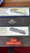 PDK and DJH brass locomotive kits, four boxes