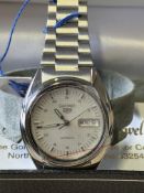 Seiko 5 automatic wristwatch with box