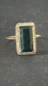9ct Gold ring Arizona sleeping beauty turquoise &