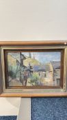 Frank Hammond â€“ In Holcombe Village â€“ Behind the Scenes (oil painting)