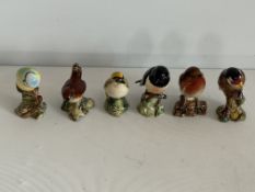 6 Beswick birds