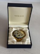 Boxed Moorcroft enamel paperweight