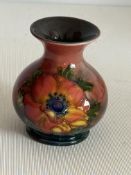 Moorcroft flambe vase anemone pattern