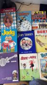 Collection of books & annuals from the 60's