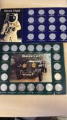 Coin collection man in flight & historic cars - 1