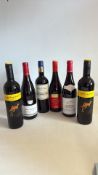 Set of 6 Bottles of Red Wine