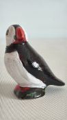 Anita Harris small puffin bird signed in gold