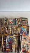 Large group of Marvel and DC comic books