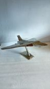 Cast-metal desk model of Avro Vulcan bomber