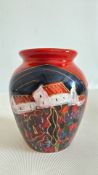 Anita Harris Tuscany vase signed in gold