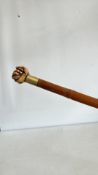 Hand & snake handle walking stick