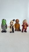 4 horror figures