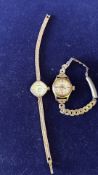 Packard deluxe ladies wristwatch together with Sek