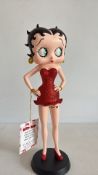 Betty Boop figure red glitter dress