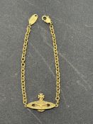 Vivienne westwood bracelet gold tone