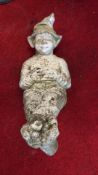 Cast Stone Reclining Elf Garden Figure