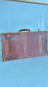 Leather suit case