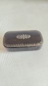 Victorian silver & black snuff box