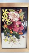 Moorcroft framed plaque ode to winter Rachel Bisho