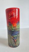 Anita Harris kingfisher vase signed in gold