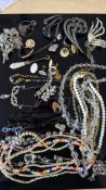 Collection of costume jewellery to include silver