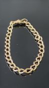 9ct Gold bracelet Weight 13.1g