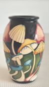 Moorcroft Pixie Parasols toadstools vase 2015 Heig