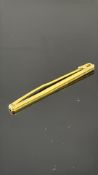 9ct Gold pin brooch 2.4g