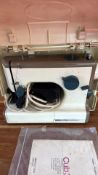 Frister + Rossmann Cub 3 portable sewing machine with case and manual