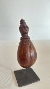 Medicine container made from coconut shell & Acaci
