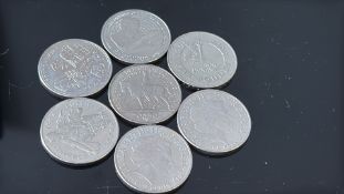 7x 5 pound coins