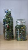 Large collection of marbles