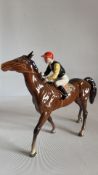 Beswick racehorse & jockey No 1037