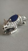 Silver Wolf pin cushion