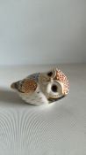 Royal crown derby owl gold stopper